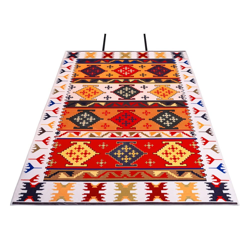 ALSANIDI, Ground seating mat for camping , Portable Camping and Hiking Floor Mat, Multicolored , Size200*140 Cm