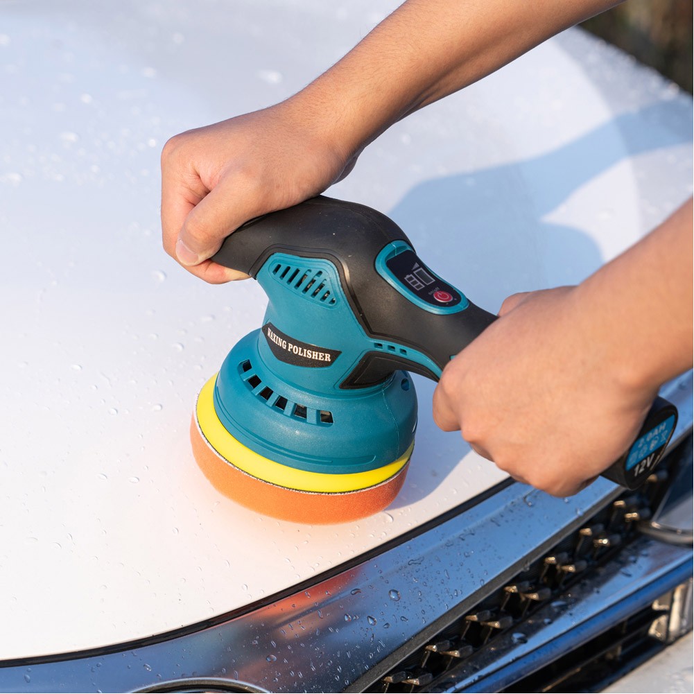 ALSANIDI, Car polishing machine, Blue, Size 27.5*11.5 Cm