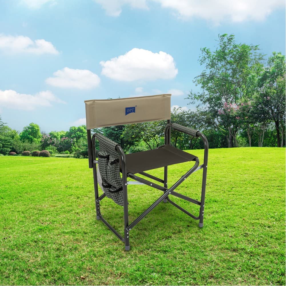 ALSANIDI, Foldable Camping Chair, Trips Chair, Green*Beige, Size48*56.5*:80 Cm