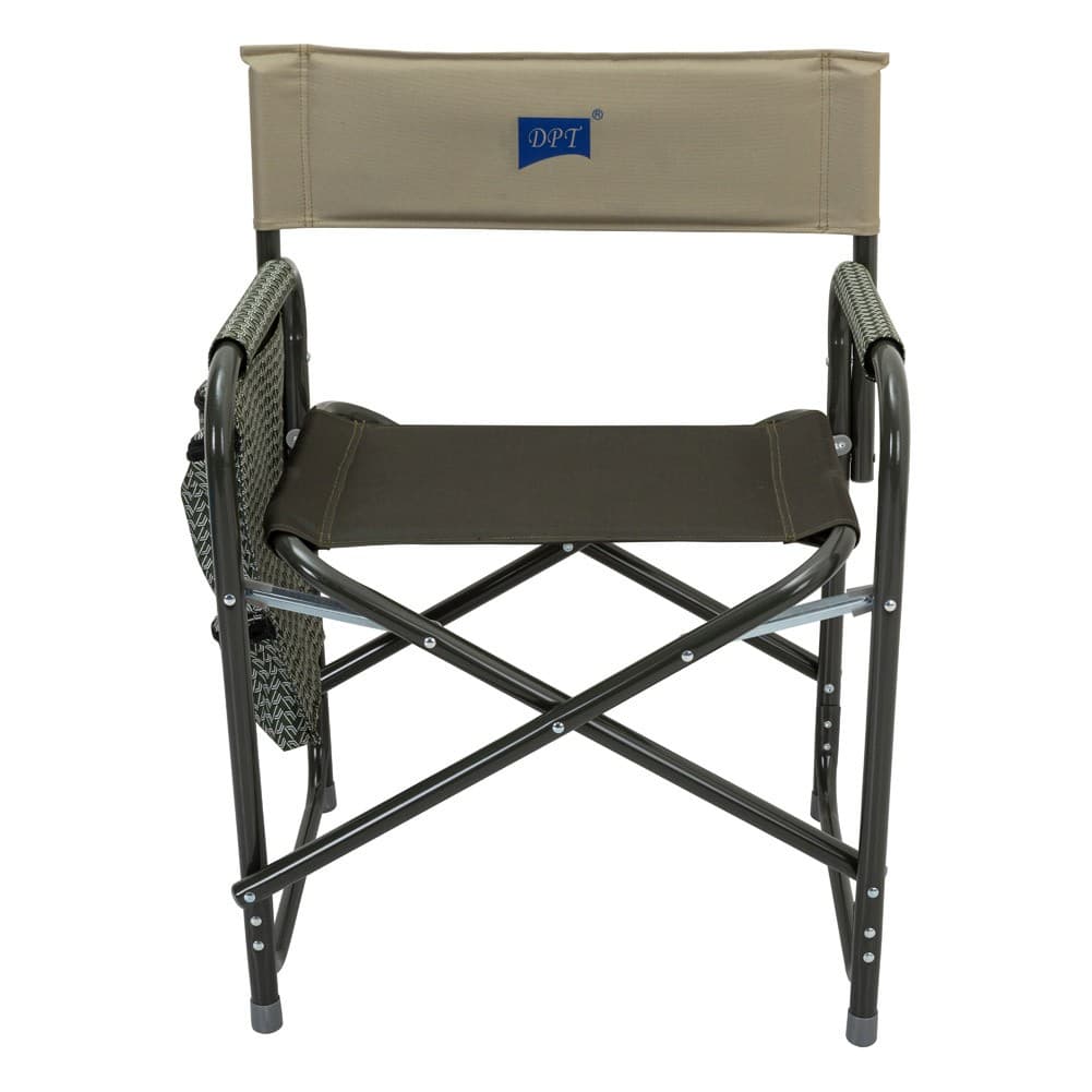 ALSANIDI, Foldable Camping Chair, Trips Chair, Green*Beige, Size48*56.5*:80 Cm