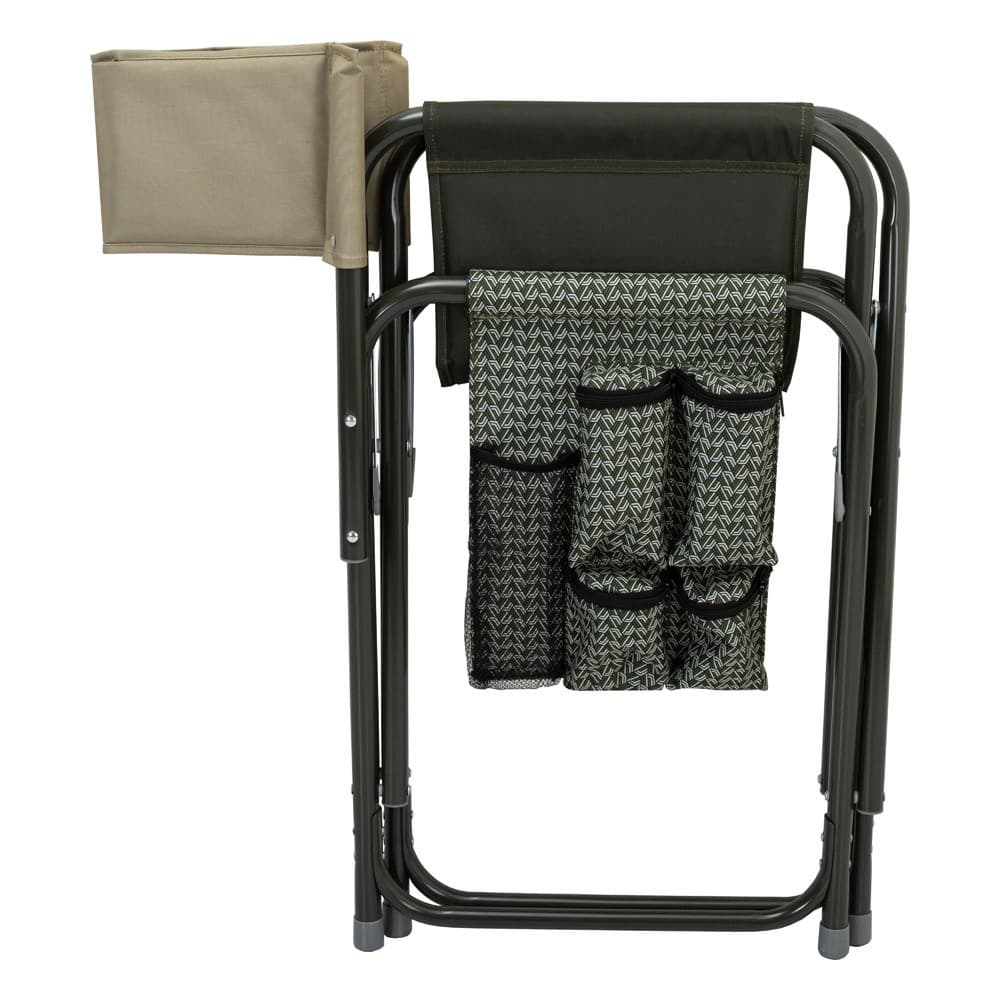 ALSANIDI, Foldable Camping Chair, Trips Chair, Green*Beige, Size48*56.5*:80 Cm