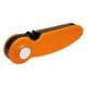 ALSANIDI, Double plastic knife sharpener, Knife sharpening tool, Orang, Size 11.5*1.2*3 Cm