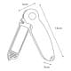ALSANIDI, Double plastic knife sharpener, Knife sharpening tool, Orang, Size 11.5*1.2*3 Cm