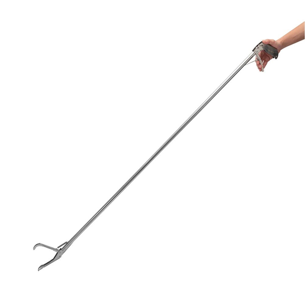 ALSANIDI, Pliers-Shaped Tool for Snakes and Waste, Reptile Clamp, Silver, Size 150 Cm