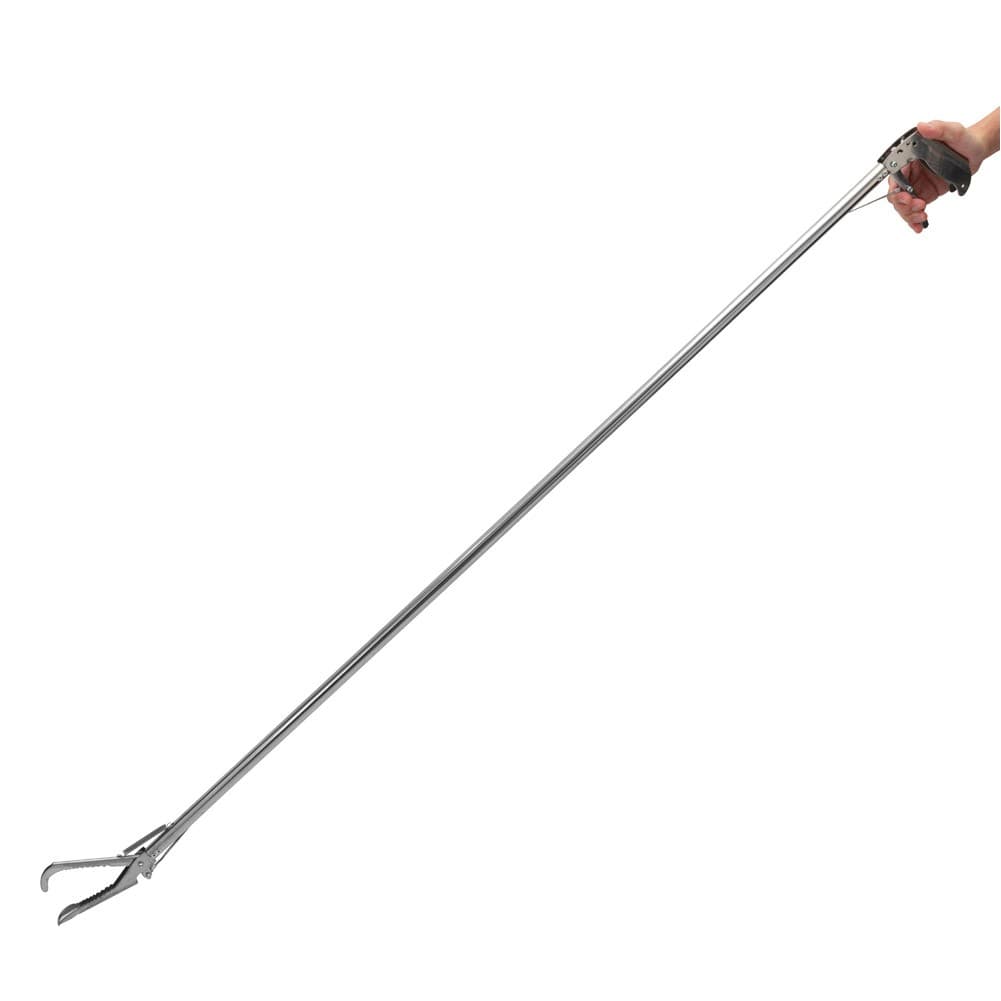 ALSANIDI, Pliers-Shaped Tool for Snakes and Waste, Reptile Clamp, Silver, Size 150 Cm