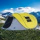 DPT, Nylon spontaneous overnight tent,  Inflatable Tent, Yellow*Grey, Size380*260*130 Cm