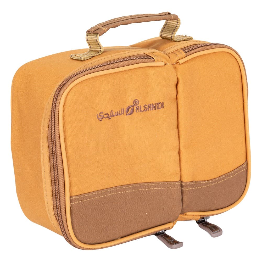 ALSANIDI, Separated cups and Mugs bag for trips, Cups Bag, Sandy, Size 25.5*18.5*10Cm