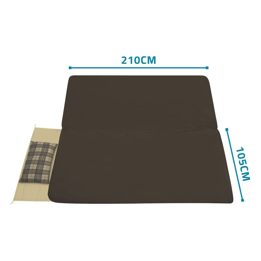 ALSANIDI, Malaki sleeping bag, camping Sleeping bag, Beige, Size 105*210 Cm