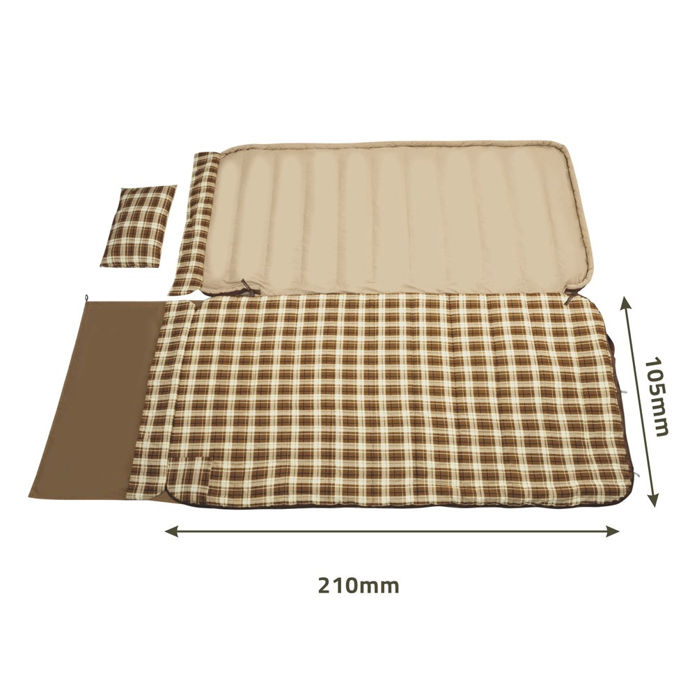 DPT, Malaki sleeping bag, camping Sleeping bag, Beige, Size 105*210 Cm