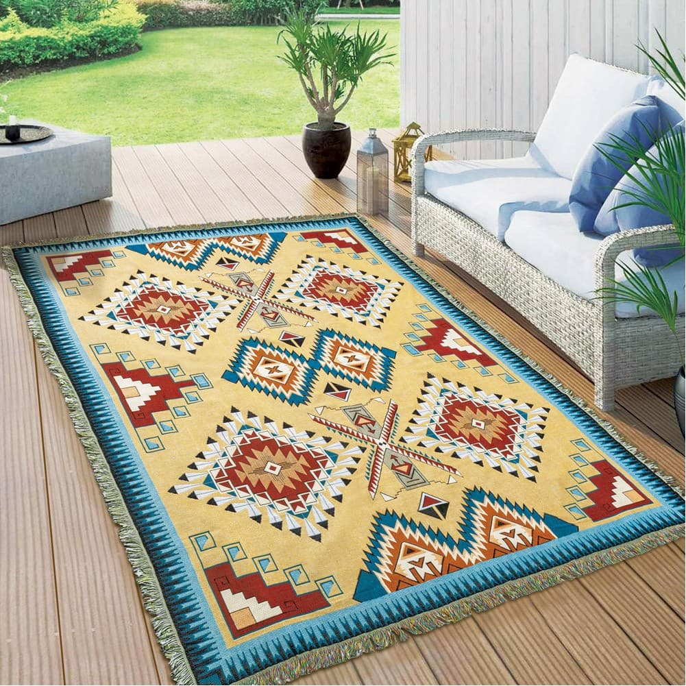 ALSANIDI, Ground seating mat for camping , Portable Camping and Hiking Floor Mat, Yellow, Size L160*W220 Cm