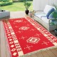 ALSANIDI, Ground seating mat for camping , Portable Camping and Hiking Floor Mat, Red, Size L160*W220 Cm