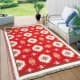 ALSANIDI, Ground seating mat for camping , Portable Camping and Hiking Floor Mat, Red, Size L160*W220 Cm