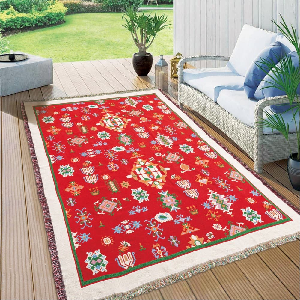 ALSANIDI, Ground seating mat for camping , Portable Camping and Hiking Floor Mat, Red, Size L160*W220 Cm