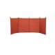 ALSANIDI, Outdoor windbreak for trips, Red, Size L440*W160 Cm
