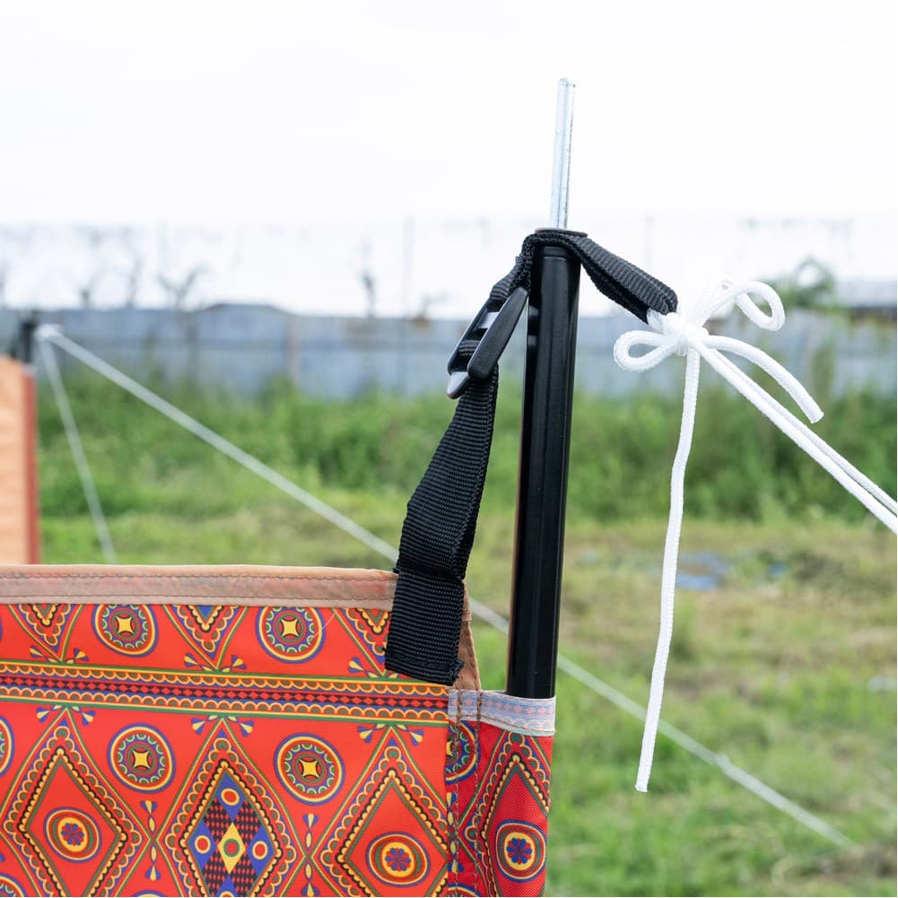 ALSANIDI, Outdoor windbreak for trips, Red, Size L440*W160 Cm