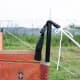 ALSANIDI, Outdoor windbreak for trips, Red, Size L440*W160 Cm