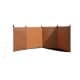 ALSANIDI, Outdoor windbreak for trips, Red, Size L440*W160 Cm