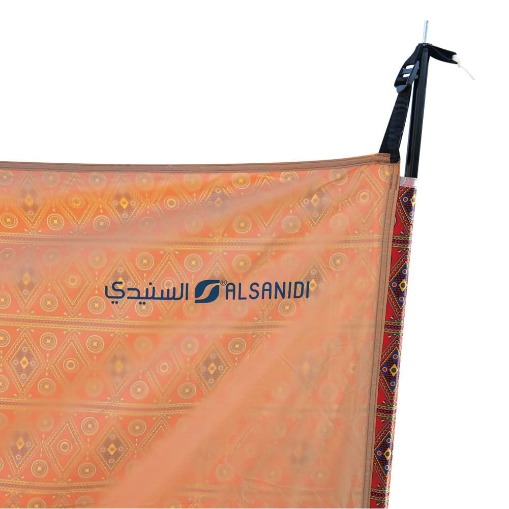 ALSANIDI, Outdoor windbreak for trips, Red, Size L560*W160 Cm