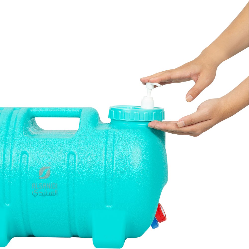 ALSANIDI, Plastic Gallon 3*1, Water Gallon, Blue, capacity 20 L