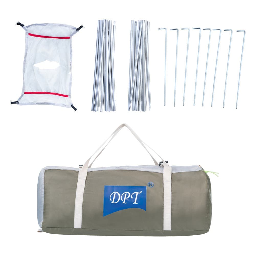 DPT, Camping Tent, White, Size 210*140*105 Cm