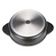 ALSANIDI, Cast Aluminum Cooking Pot, Ceramic cooking pot, Black, Size 24 Cm