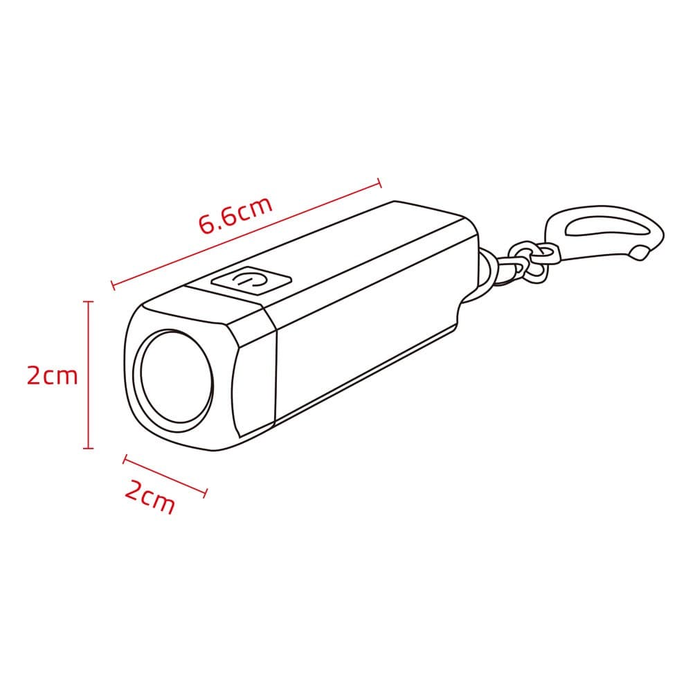 ALSANIDI, handheld flashlight made of aluminum alloy, Handheld Flashlight, Black, capacity 200 ml Ampere