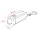 ALSANIDI, handheld flashlight made of aluminum alloy, Handheld Flashlight, Black, capacity 200 ml Ampere