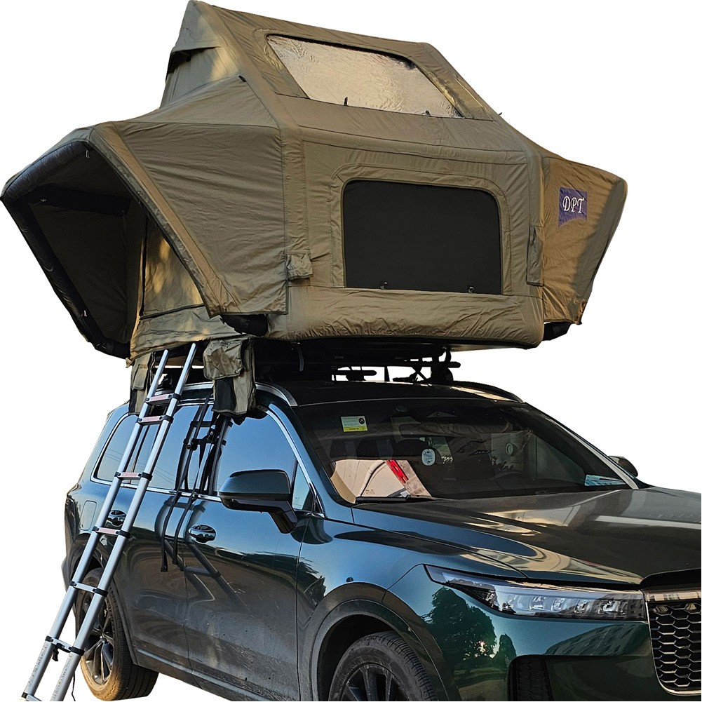 DPT, Car roof tent, Car tent, Kaki, Size L:221* W:140* H140 Cm