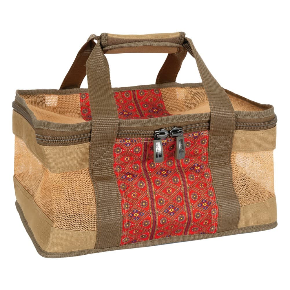 ALSANIDI, Vegetable bag for trips, Camping bag, Kaki, Size39.5*28.2*20.5 Cm