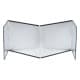 ALSANIDI, Air resistant wind screen, Stove fire wind screen, Silver, Size134*30.05 Cm