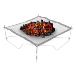 ALSANIDI, Charcoal stove, Portable stove, Silver, Size42*42*26Cm