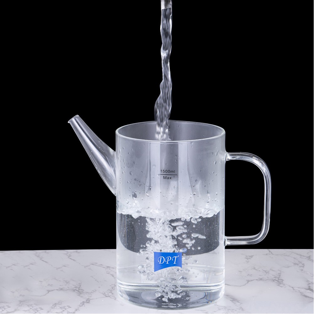 DPT, glass teapot, Transparent , capacity1500ml