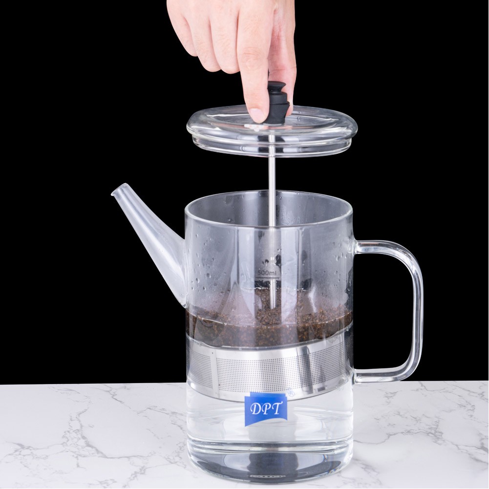 DPT, glass teapot, Transparent , capacity1500ml