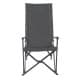 DPT, AlOla foldable travel chair, Camping Chair, Black, Size58*58*101Cm