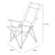 ALSANIDI, AlUla travel chair, Folding chair, White, Size L:58* W:58* H:101 Cm