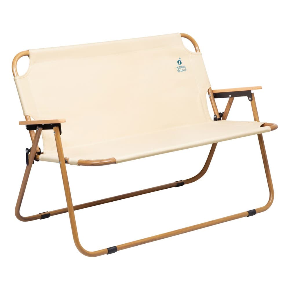 ALSANIDI, Double travel chair, Folding chair, White, Size L:108* W:71* H:8.5Cm