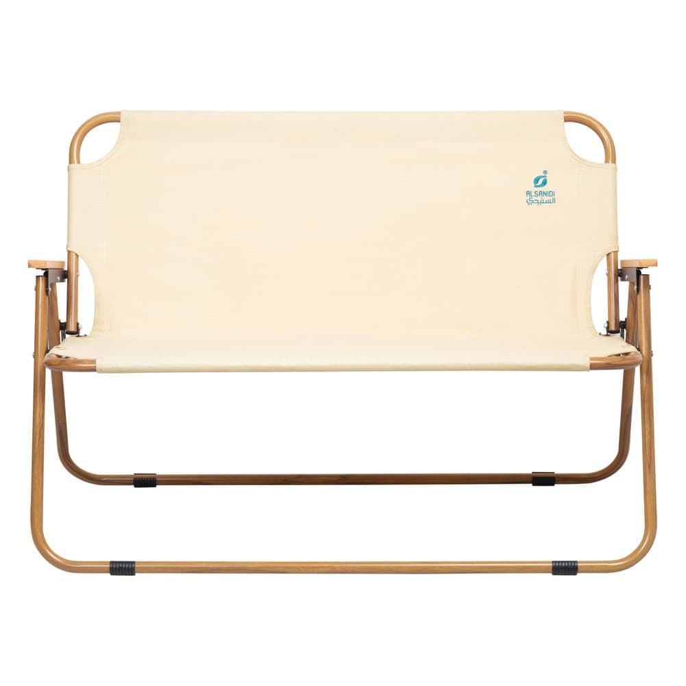 ALSANIDI, Double travel chair, Folding chair, White, Size L:108* W:71* H:8.5Cm