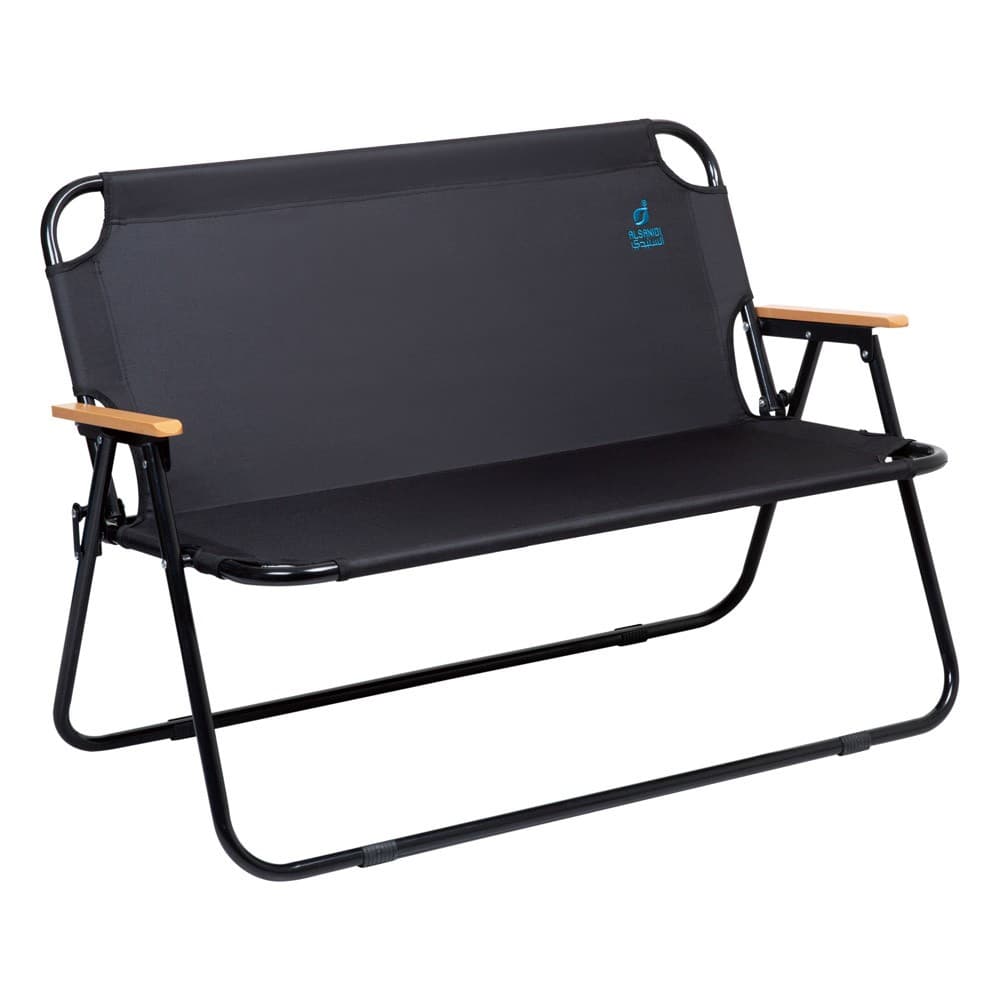 ALSANIDI, Double travel chair, Folding chair, Black, Size L:108* W:71* H:8.5Cm