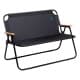 ALSANIDI, Double travel chair, Folding chair, Black, Size L:108* W:71* H:8.5Cm
