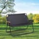 ALSANIDI, Double travel chair, Folding chair, Black, Size L:108* W:71* H:8.5Cm