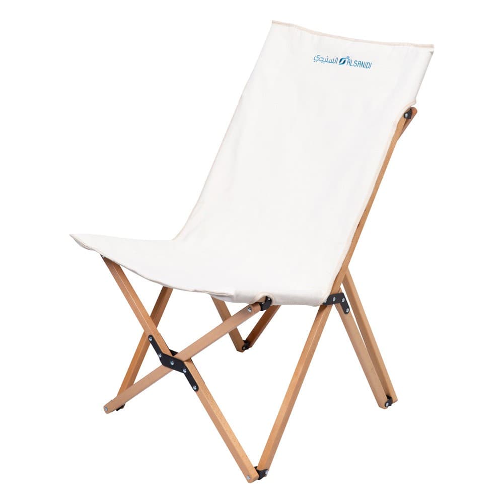 ALSANIDI, Foldable travel chair, Folding chair, White, Size L:56* W:53* H:90Cm