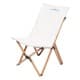 ALSANIDI, Foldable travel chair, Folding chair, White, Size L:56* W:53* H:90Cm