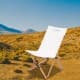ALSANIDI, Foldable travel chair, Folding chair, White, Size L:56* W:53* H:90Cm