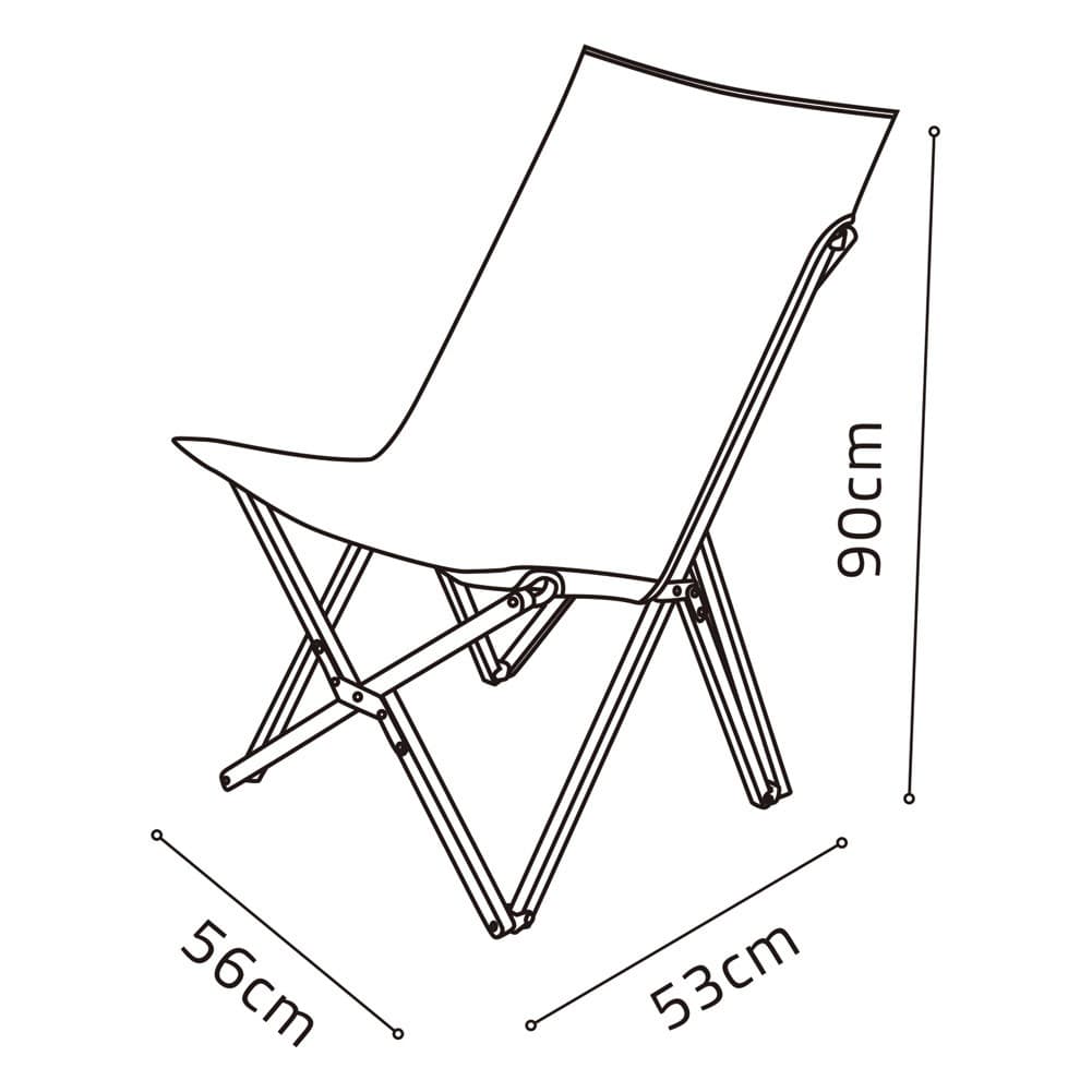ALSANIDI, Foldable travel chair, Folding chair, White, Size L:56* W:53* H:90Cm