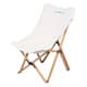 ALSANIDI, Foldable travel chair, Folding chair, White, Size L:56* W:53* H:90Cm