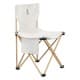 ALSANIDI, Foldable travel chair, Camping Chair, White, Size40*40*65Cm