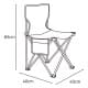 ALSANIDI, Foldable travel chair, Camping Chair, White, Size40*40*65Cm