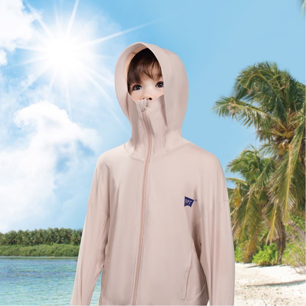 DPT, sun protection clothing for children, Pink, Size45*53*140Cm