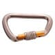 Ghiking, Climbing rope carabiner, Gold, Size 11.1*7.3 Cm