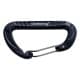 GHIKING, Metal climbing buckle, Carabiner clip, Black, Size L:8* W:4.7 Cm